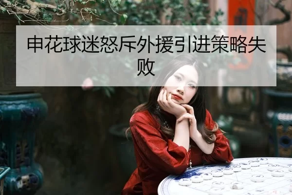 申花球迷怒斥外援引进策略失败